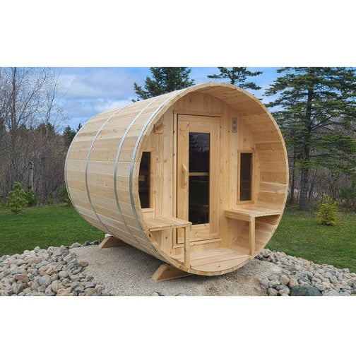 Dundalk Canadian Timber Tranquility Barrel Sauna CTC2345W