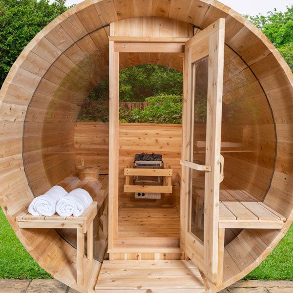Dundalk Canadian Timber Tranquility MP Barrel Sauna CTC2345E.