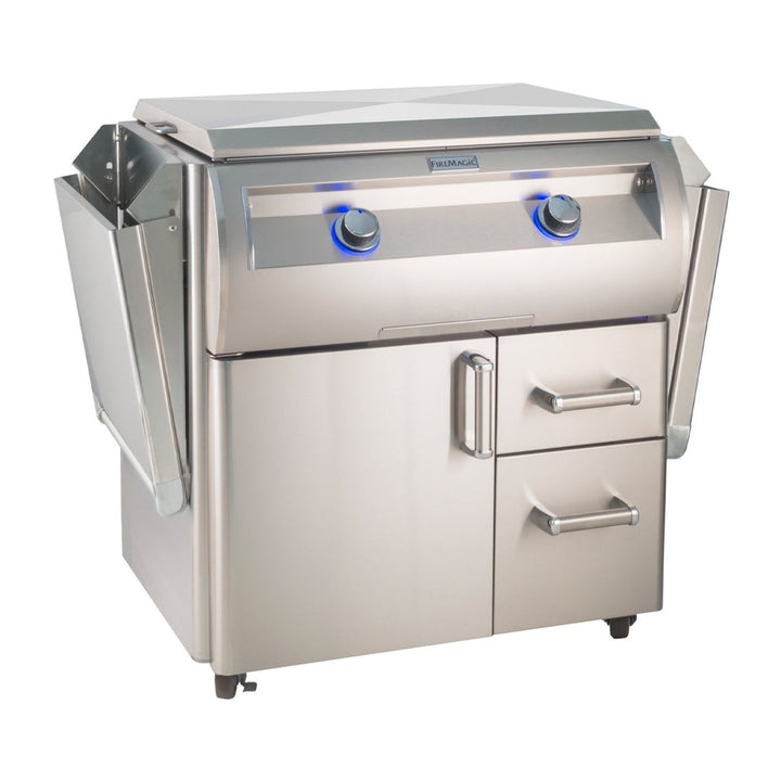 Fire Magic Echelon Diamond E660S 30-Inch Natural Gas Freestanding Griddle with Stainless Steel Removable Lid (E660S-0T4N-61).