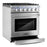 Cosmo Package - 30" Gas Range, Dishwasher and Refrigerator with Ice Maker, COS-3PKG-011