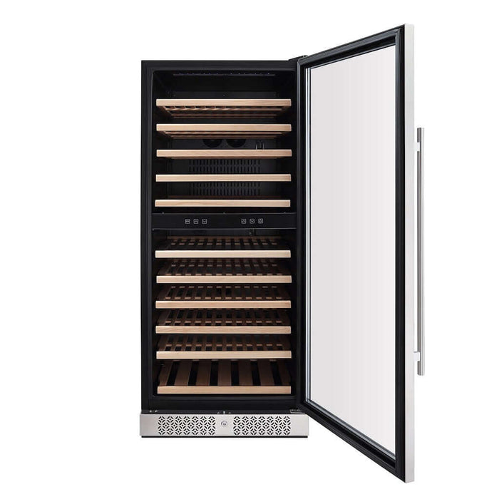 Empava 24 in. 116 Bottle Dual Zone Wine Cooler (WC06D)