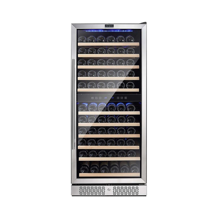Empava 24 in. 116 Bottle Dual Zone Wine Cooler (WC06D).