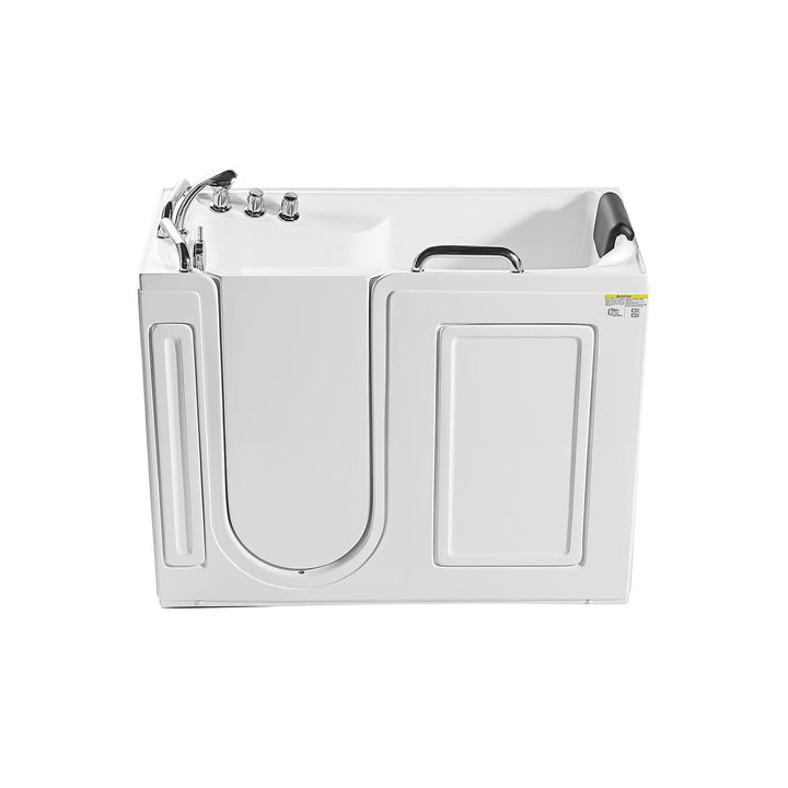 Empava 53 in. Walk in Freestanding Soaking Bathtub in White Acrylic (53WIT373).