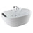 Empava 59 in. Oval Freestanding Jetted Bathtub in White Acrylic (59AIS12)