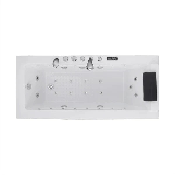 Empava 67 in. Rectangular Jetted Massage and Waterfall Bathtub (67JT351LED)