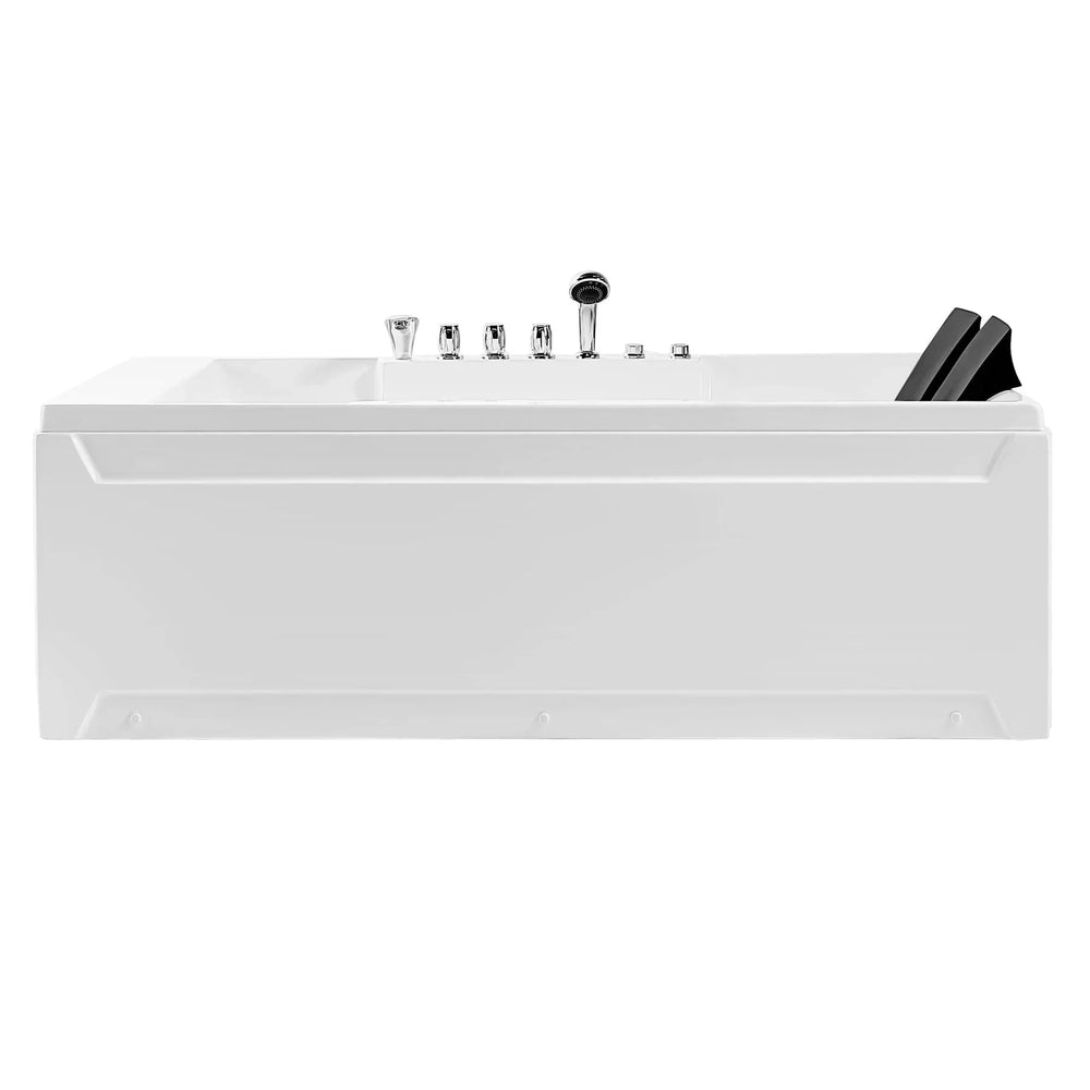 Empava 72 in. 2-Person Luxury Jetted Hydromassage Bathtub with LED Lights (72JT367LED)