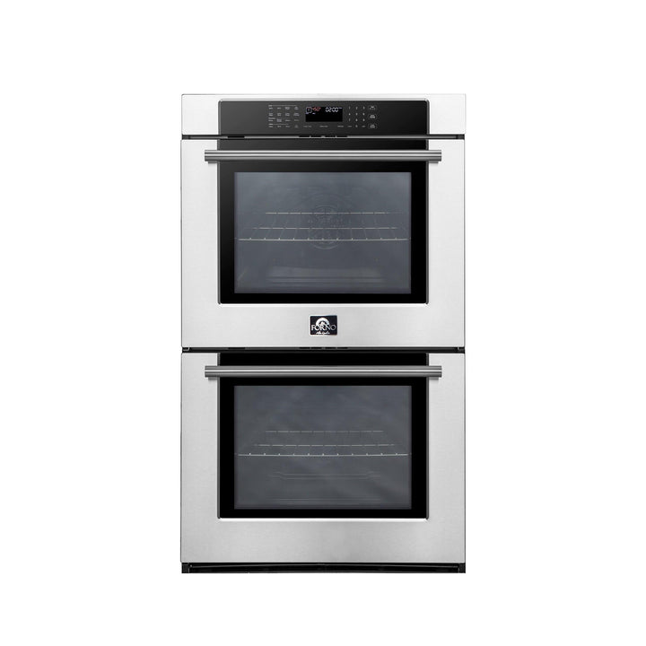 Forno 30" Built-In Double Wall Oven In Stainless Steel with Self-Clean, FBOEL1365-30.