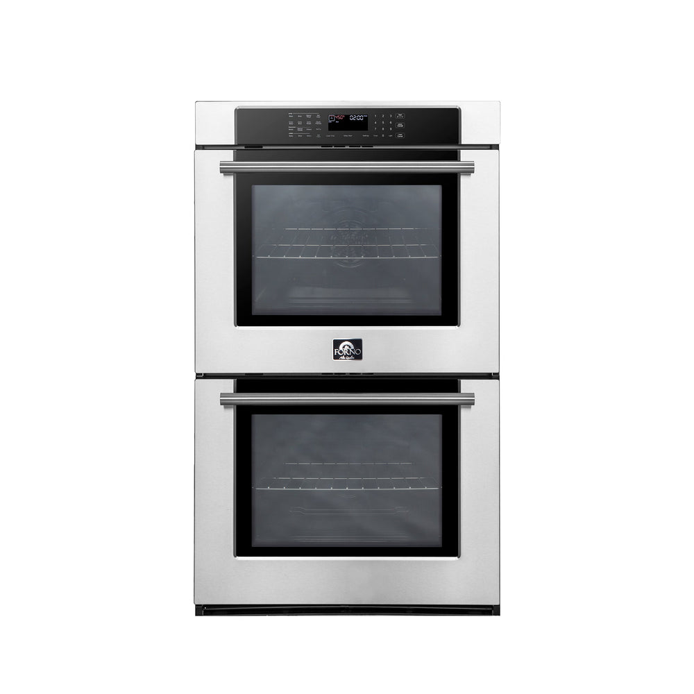 Forno 30" Built-In Double Wall Oven In Stainless Steel with Self-Clean, FBOEL1365-30