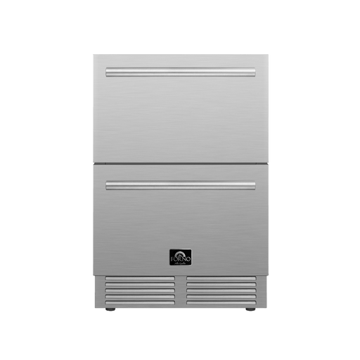 Forno 24" 4.87 cu. ft. Outdoor/Indoor Drawer Refrigerator in Stainless Steel, FDROD1611-24S