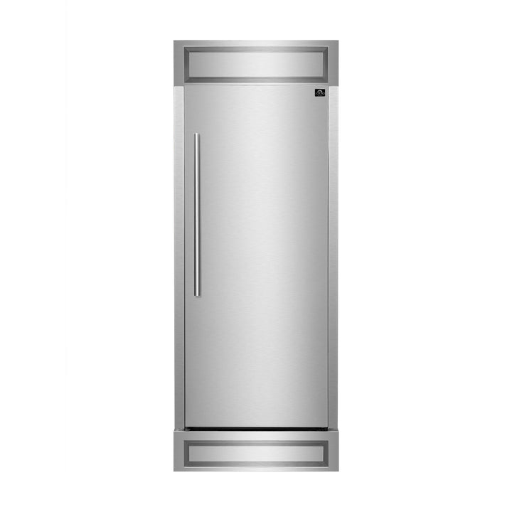 Forno 28" 13.6 cu. ft. Right Swing Convertible Refrigerator/ Freezer with Grill Trim, FFFFD1722-32RS.