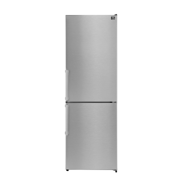 Forno 23.4" 10.8 Cu. Ft. Right Swing Refrigerator with Bottom Freezer in Stainless Steel, FFFFD1778-24RS.