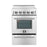 Forno 24" Freestanding Electric Range With 4 Element Burners in Stainless Steel, FFSEL6069-24