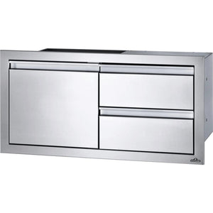 Napoleon BI-3616-1D2DR 36" x 15" Single Door and Double Drawer Cabinet Cabinet for BIG38RB.