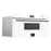 Forno Espresso 30" Built-In Microwave Drawer in White with Silver Handles, FMWDR3000-30WHT