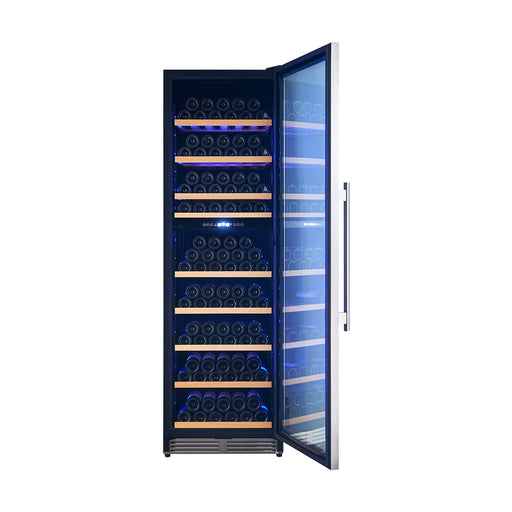 Forno 24" 16 Cu. Ft. Dual Zone 94 Bottle Wine Cooler, FWCDR6603-24S