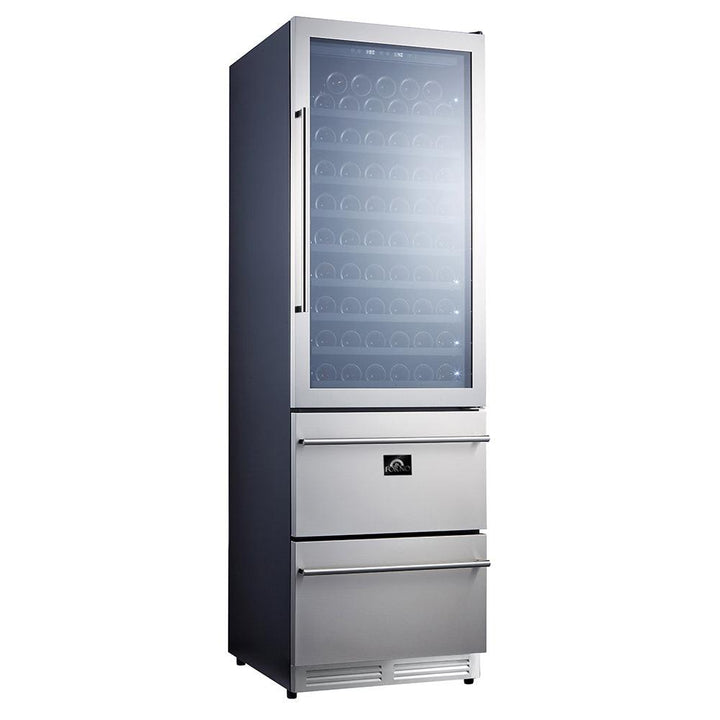 Forno 24 in. 108 Bottle Triple Zone Wine Cooler, FWCDR6628-24S.