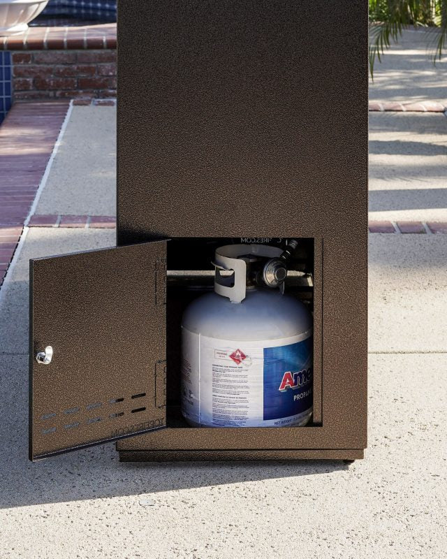 The Outdoor Plus Williams Outdoor Fireplace with Scupper - RTF (Ready to Finish).