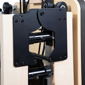 Foldable Pilates Reformer Machine: Maple Wood.