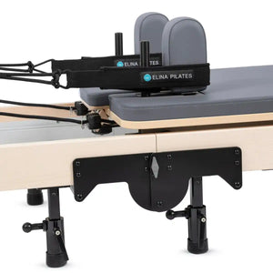 Foldable Pilates Reformer Machine: Maple Wood.