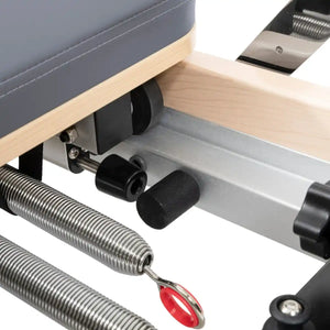 Foldable Pilates Reformer Machine: Maple Wood.