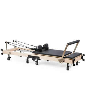 Foldable Pilates Reformer Machine: Maple Wood.
