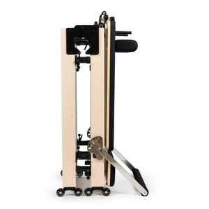 Foldable Pilates Reformer Machine: Maple Wood.