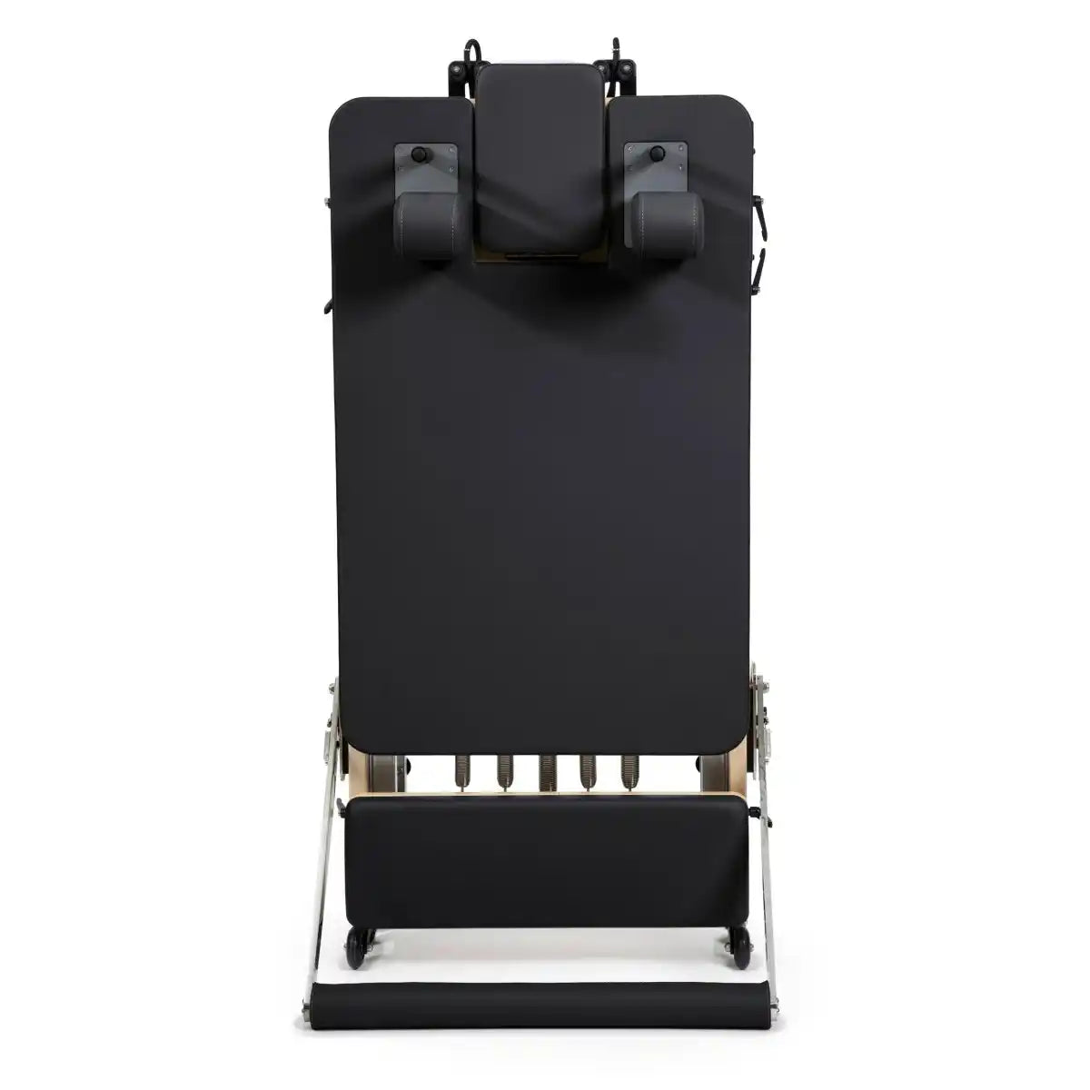 Foldable Pilates Reformer Machine: Maple Wood.