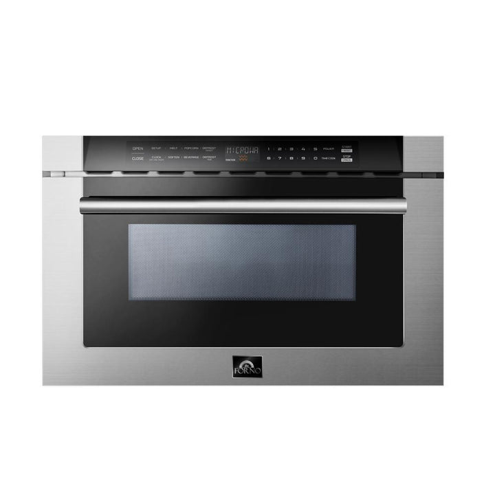 Forno 24" 1.2 cu. ft. Microwave Drawer In Stainless Steel - Professional, FMWDR3000-24.