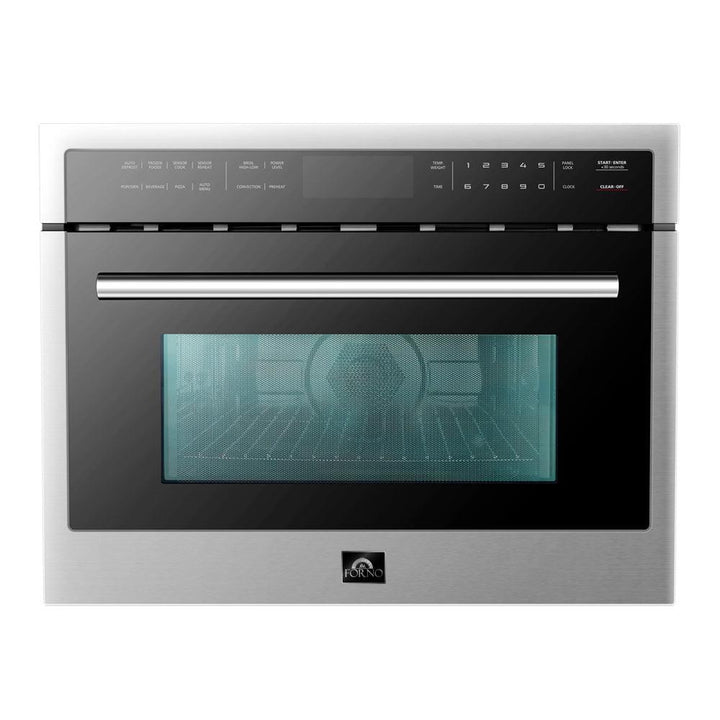 Forno 24 inch Microwave Oven In Stainless Steel, 1.6 cu.ft., FMWDR3093-24.