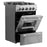 Forno 24" Freestanding Gas Range With 4 Sealed Burners in Stainless Steel, FFSGS6272-24