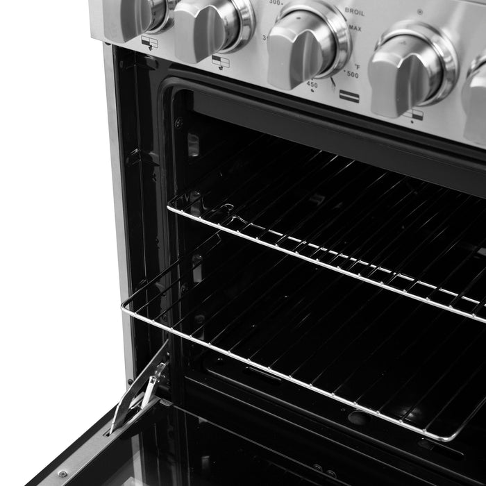 Forno 20" Freestanding Gas Range With 4 Sealed Burners in Stainless Steel, FFSGS6265-20