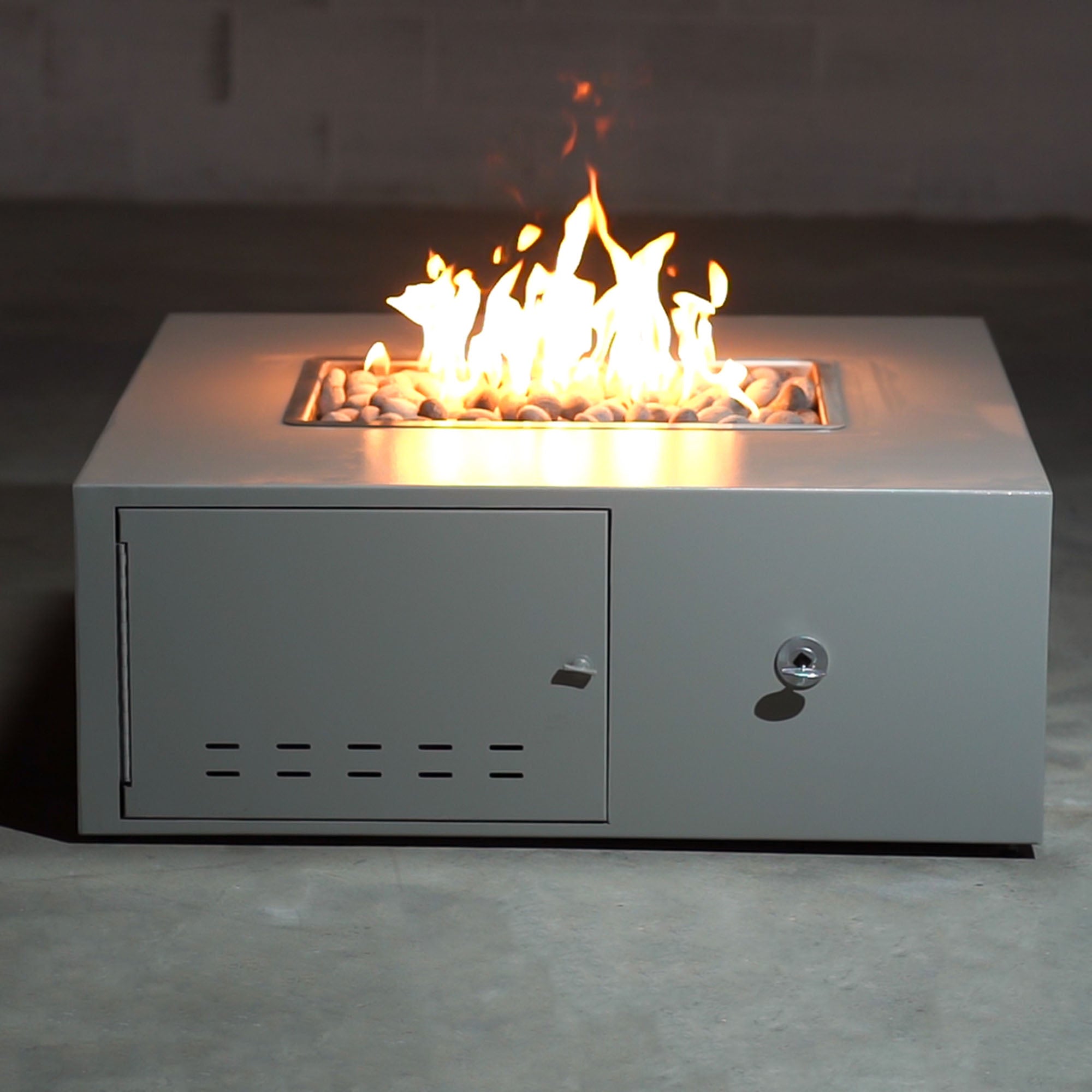 The Outdoor Plus Gallaway Low Profile Fire Pit.