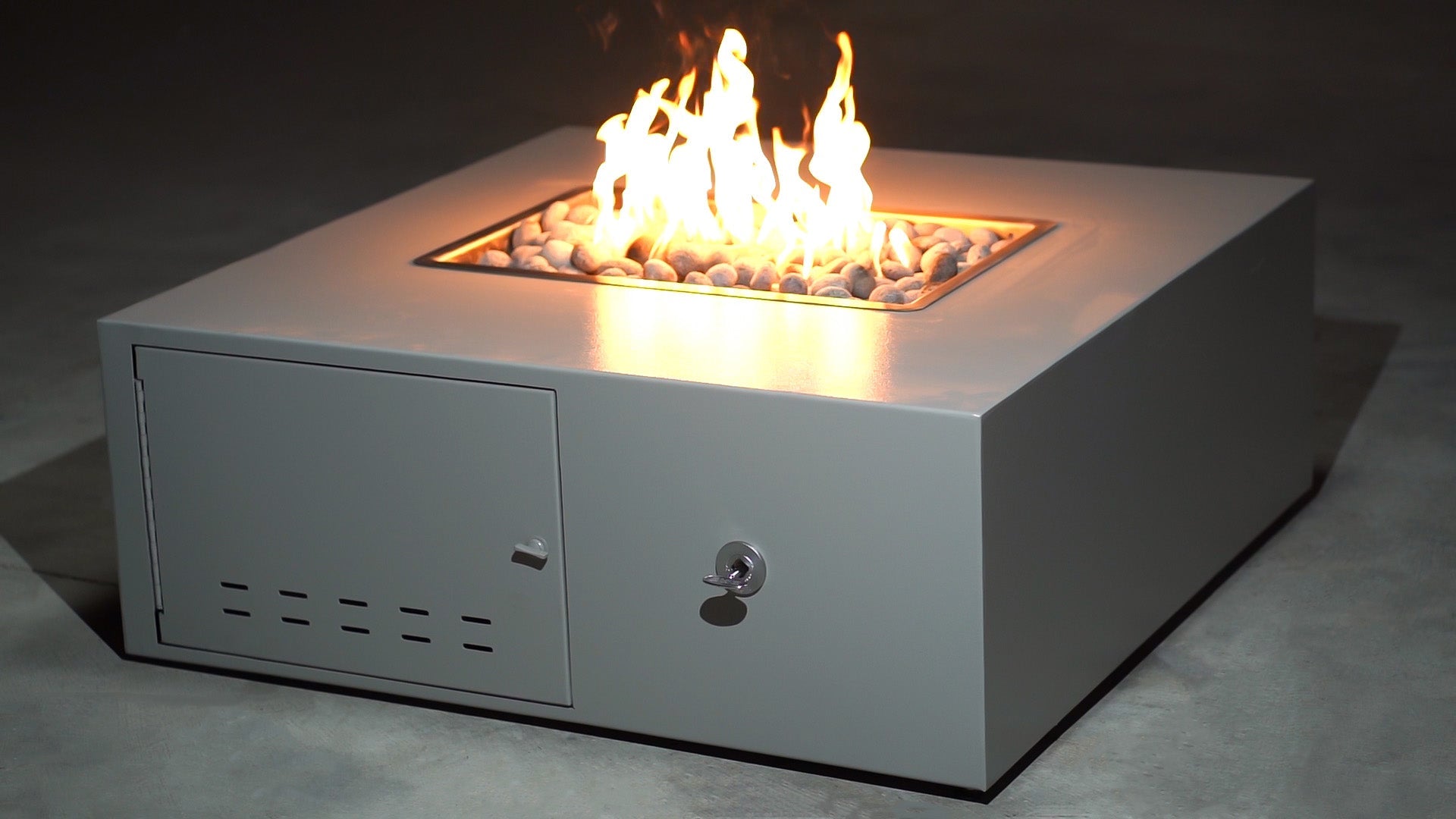 The Outdoor Plus Gallaway Low Profile Fire Pit.