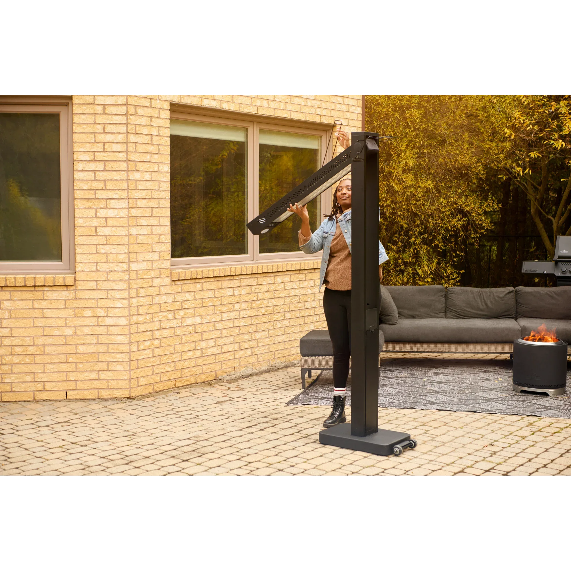 Napoleon Phantom Freestanding Outdoor Electric Infrared Heater.