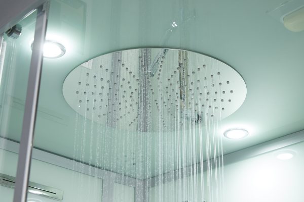 Maya Bath White Platinum Lucca Steam Shower - Right (204)