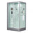 Maya Bath White Platinum Lucca Steam Shower - Left (206)