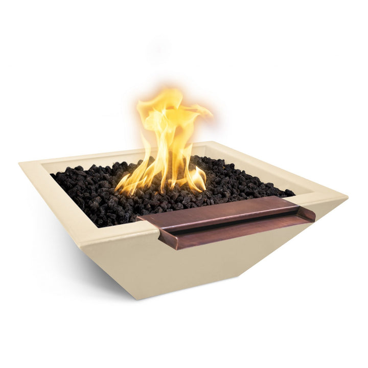 The Outdoor Plus Maya Concrete Fire & Water Bowl - Wide Spill.