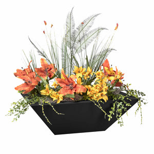 The Outdoor Plus Maya Powdercoated Steel Planter Bowl.