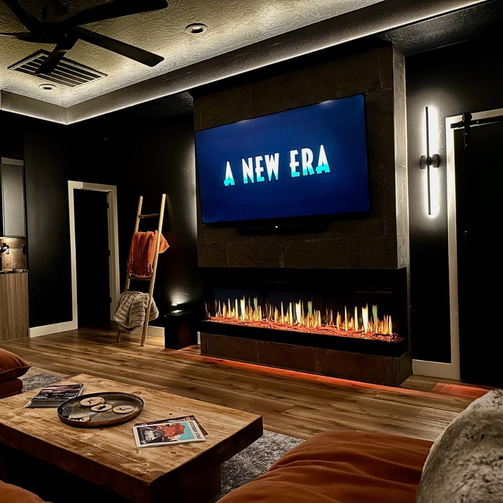 Modern Flames Orion Multi 3-Sided Built-In/Wall-Mounted Electric Fireplace.