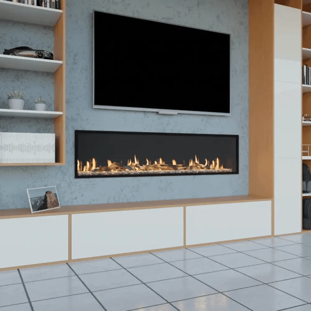 Modern Flames Orion Slim Built-In / Wall-Mounted Electric Fireplace for 2x6 Walls.