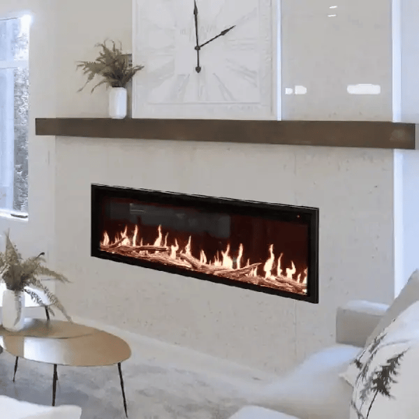 Modern Flames Orion Slim Built-In / Wall-Mounted Electric Fireplace for 2x6 Walls.