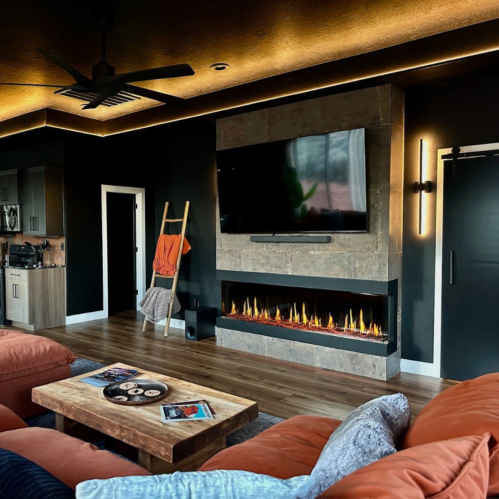 Modern Flames Orion Multi 3-Sided Built-In/Wall-Mounted Electric Fireplace.