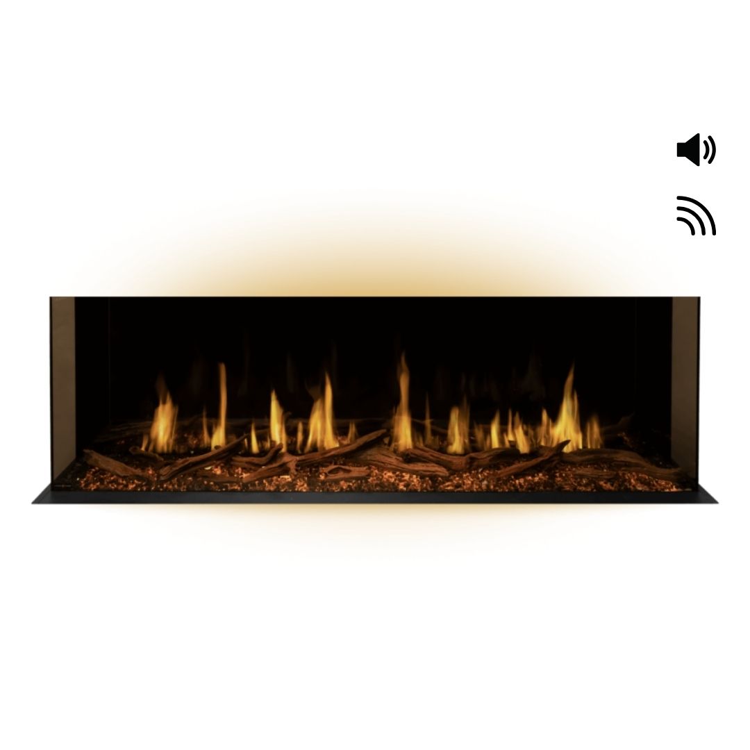 Modern Flames Orion Multi 3-Sided Built-In/Wall-Mounted Electric Fireplace.
