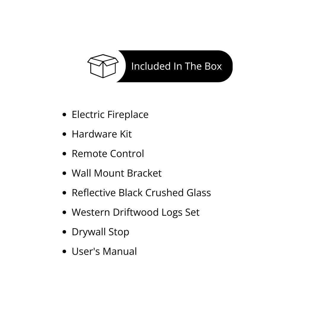 Modern Flames Orion Multi 3-Sided Built-In/Wall-Mounted Electric Fireplace.