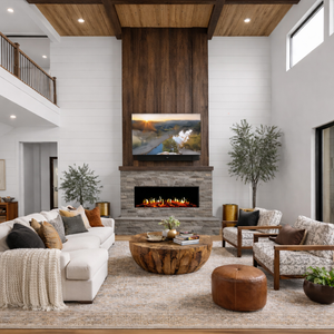 Modern Flames Orion Multi 3-Sided Built-In/Wall-Mounted Electric Fireplace.