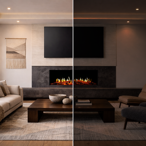 Modern Flames Orion Multi 3-Sided Built-In/Wall-Mounted Electric Fireplace.