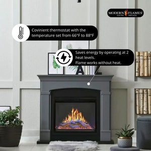 Modern Flames Orion Traditional Built-In Electric Fireplace.