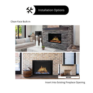 Modern Flames Orion Traditional Built-In Electric Fireplace.