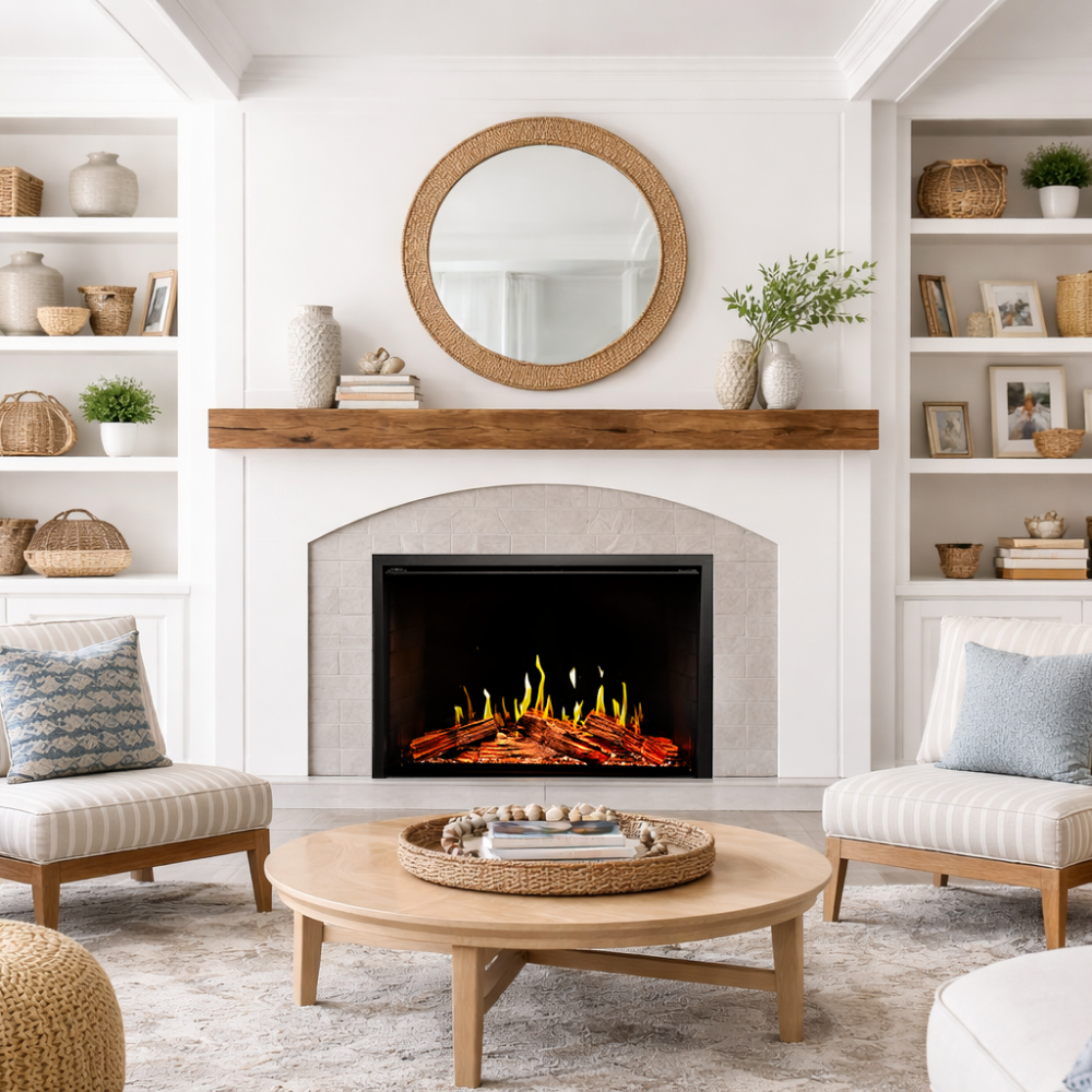 Modern Flames Orion Traditional Built-In Electric Fireplace.