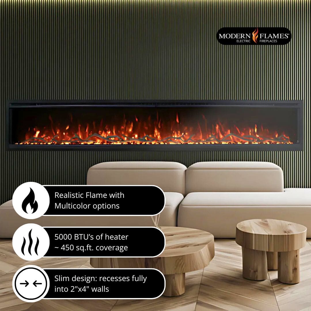Modern Flames Spectrum Slimline Built-In Electric Fireplace.